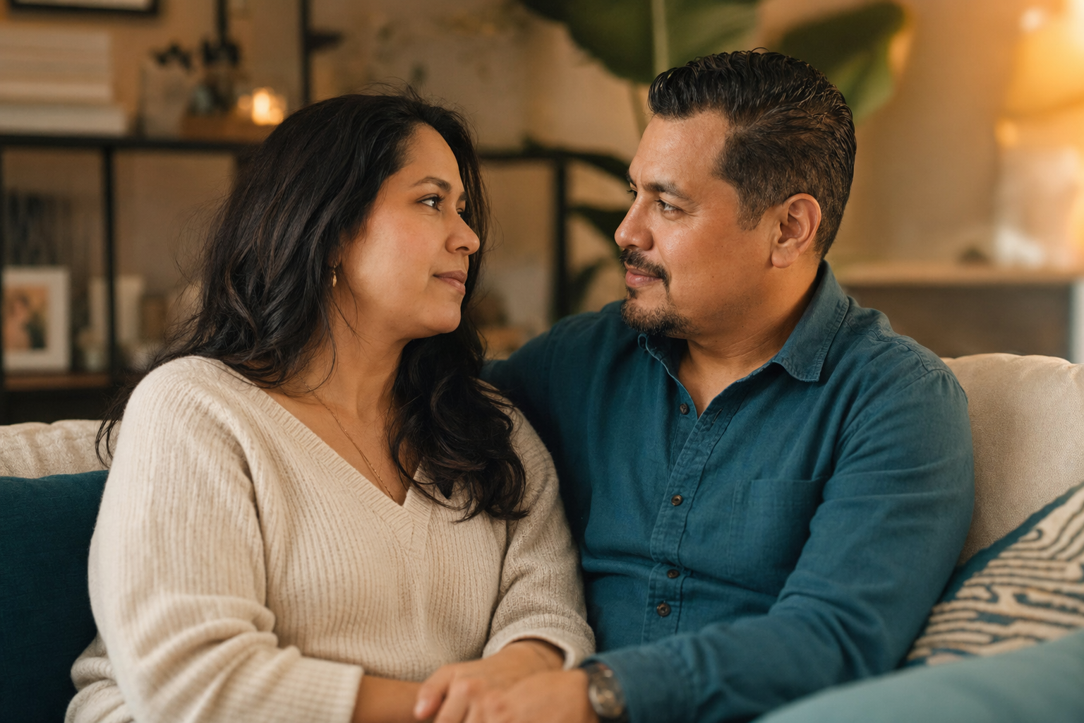 Relationship therapy session — bilingual relationship therapist Marilu Navarro, LMFT in Texas and California